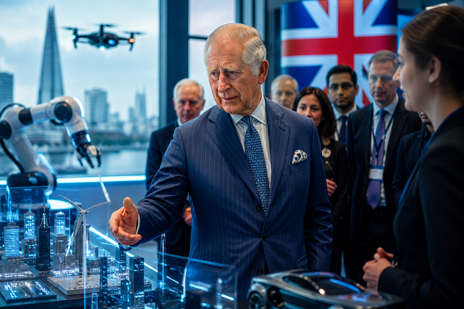 King Charles Highlights Britain’s High-Tech Vision for the Future